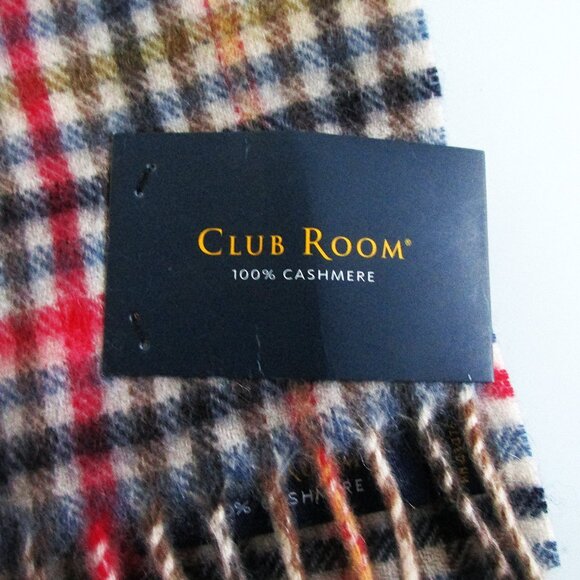 Club Room (NWT) Men's Cashmere Scarf - Picture 3 of 5